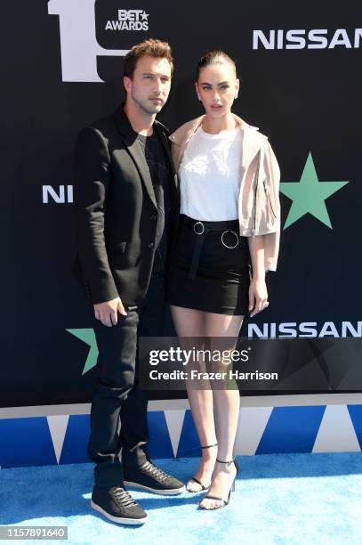 Executive Brandon Korff and Yael Shelbia attend the 2019 BET Awards on June 23, 2019 in Los Angeles, California.