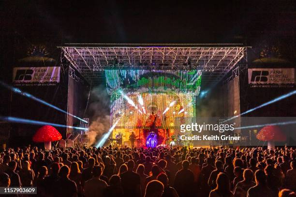 Flaming Lips perform at The Lawn at White River State Park on July 26, 2019 in Indianapolis, Indiana.