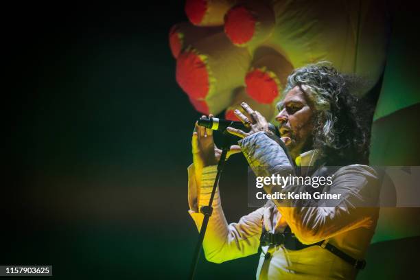 Wayne Coyne of the Flaming Lips performs at The Lawn at White River State Park on July 26, 2019 in Indianapolis, Indiana.