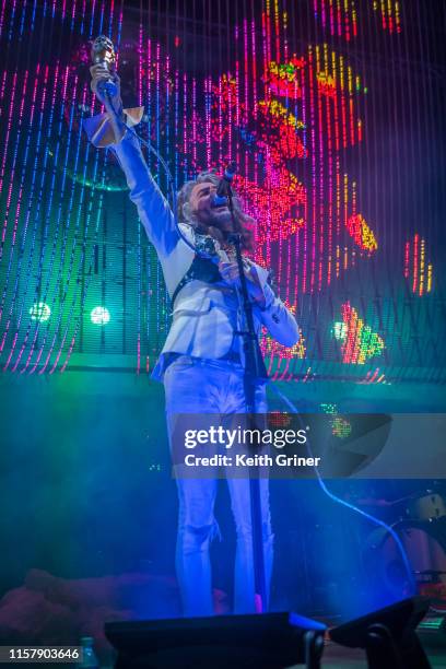 Wayne Coyne of the Flaming Lips performs at The Lawn at White River State Park on July 26, 2019 in Indianapolis, Indiana.