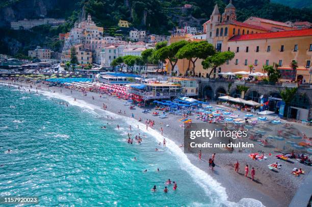 amalfi in italy - sorrent stock-fotos und bilder