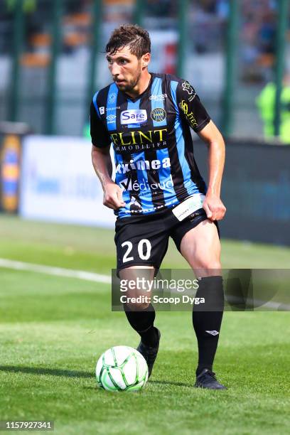 Benjamin Santelli of Chambly during the Ligue 2 match between FC Chambly and Valenciennes FC at Stade Pierre Brisson on July 26, 2019 in Beauvais,...