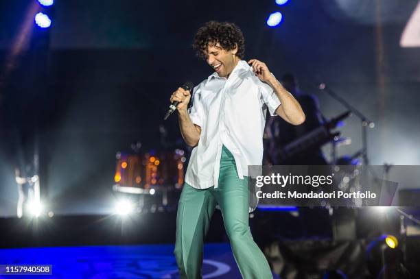 Mika performs live on stage at Party like a Deejay for Radio Deejay at MIND Milano Innovation District area Expo. Milan , June 22th, 2019