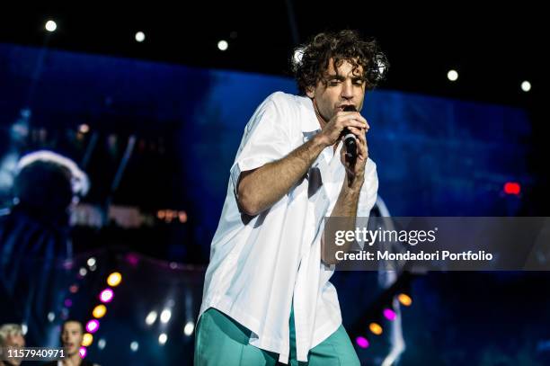 Mika performs live on stage at Party like a Deejay for Radio Deejay at MIND Milano Innovation District area Expo. Milan , June 22th, 2019