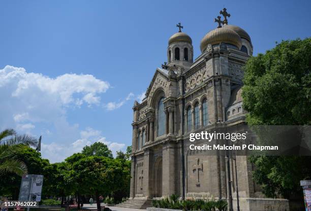 theotokos cathedral, varna, bulgaria - varna stock pictures, royalty-free photos & images