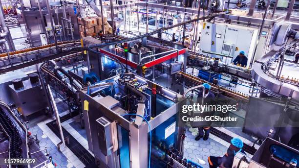 modern bottling plant in africa - cam imagens e fotografias de stock