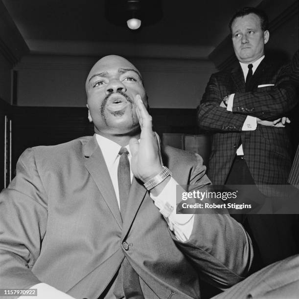 American-Canadian middleweight boxer Rubin Carter , UK, 26th February 1965.