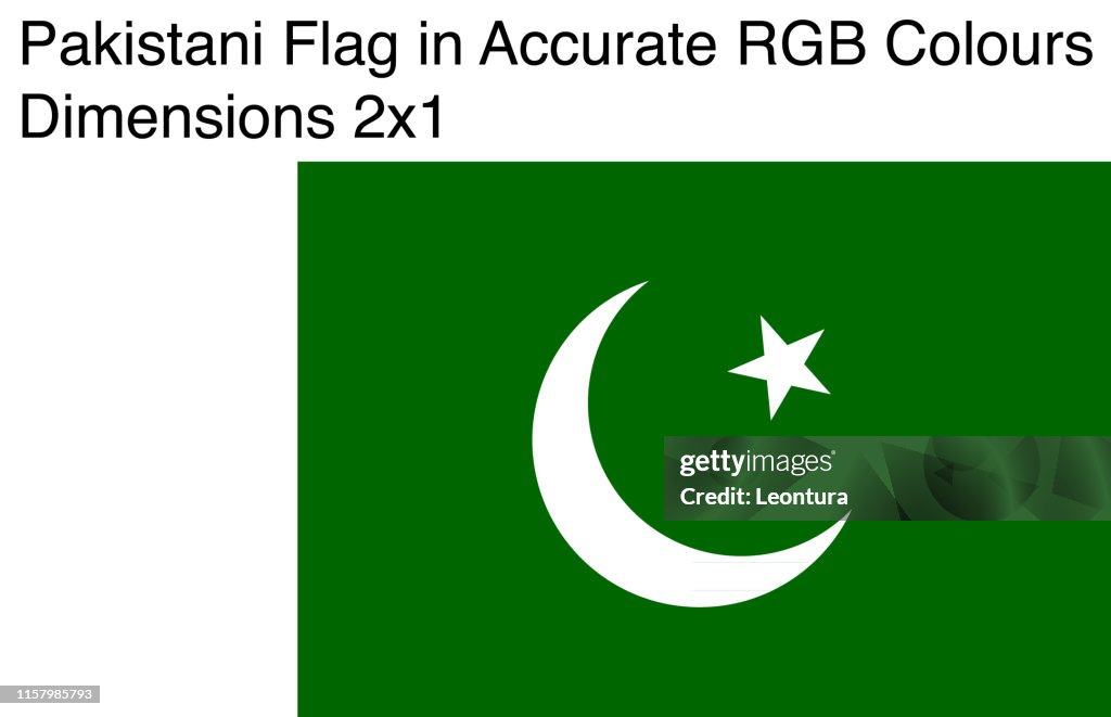 Pakistani Color Pakistani Flag In Accurate Rgb Colors High-Res Vector Graphic - Getty ...