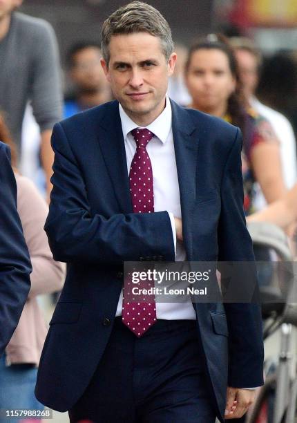 Former Secretary of State for Defence Gavin Williamson walks through Westminster on June 24, 2019 in London, United Kingdom.