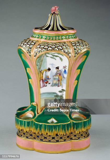 Vase . Painted decoration attributed to Charles-Nicolas Dodin. French. 1734 active at Sevres. France from 1754. Sevres Manufactory. French. Active...