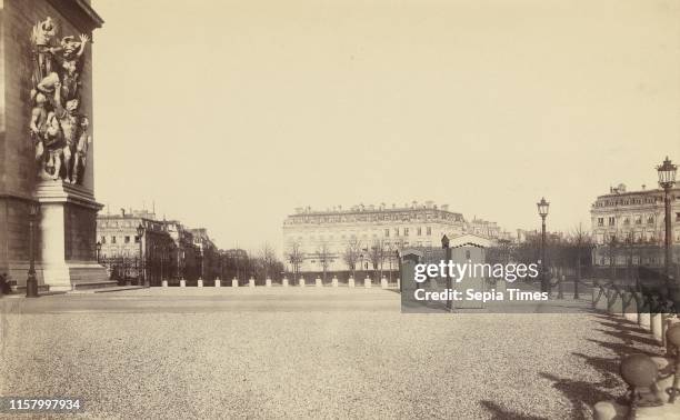 Place de l'Arc de Triomphe / [Place de l'Etoile. Paris]; Charles Marville. French. 1813 - 1879; Paris. France. Europe; about 1877; Albumen silver...