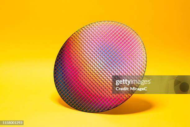 silicon wafer of camera cmos - computer wafer stock pictures, royalty-free photos & images