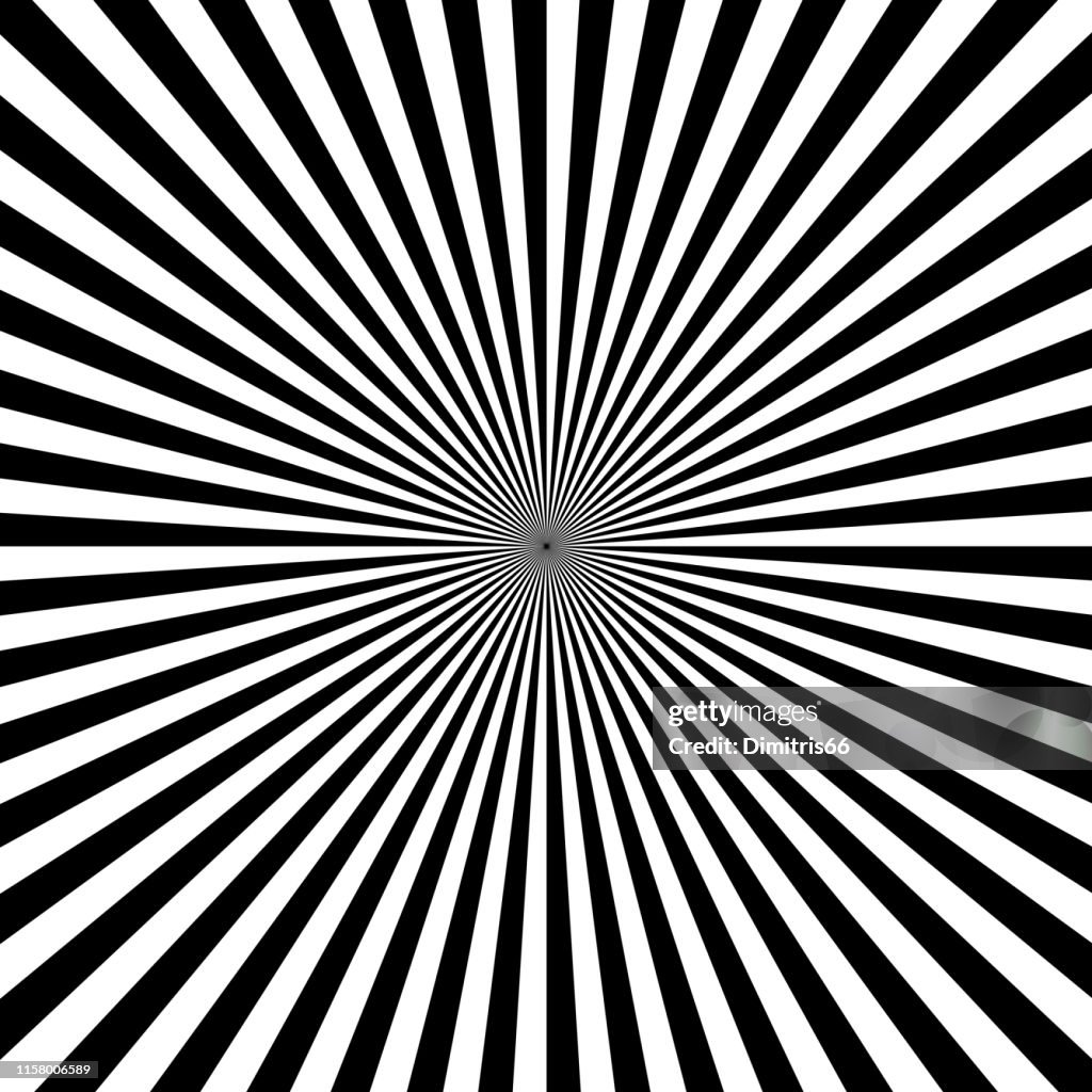 Op art: Abstract diminishing perspective background