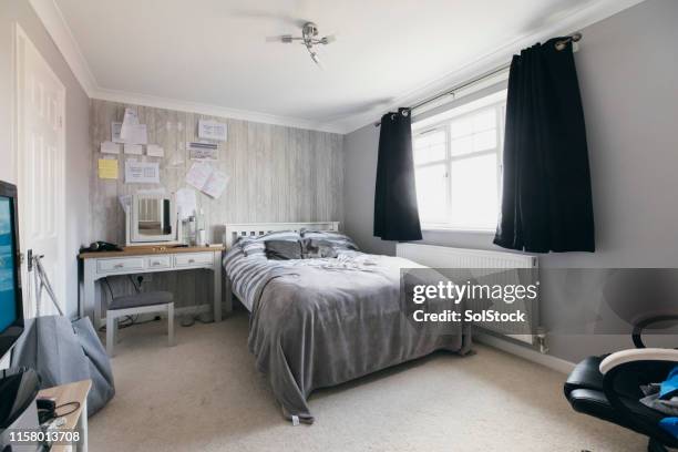 boy's bedroom - messy room stock pictures, royalty-free photos & images