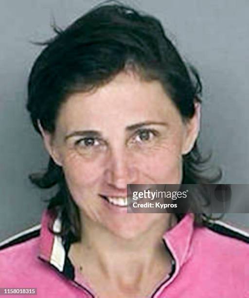 In this handout, American film director Evi Quaid in a mug shot following her arrest for burglary, Santa Barbara, California, US, September 2010.