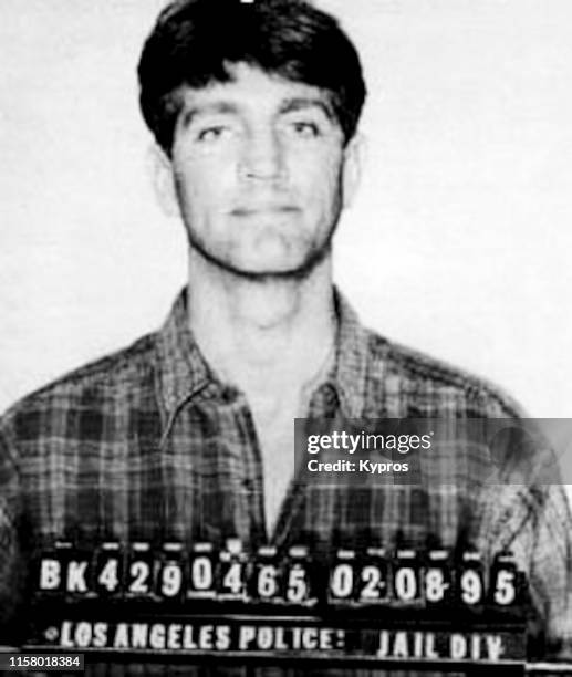 In this handout, American actor Eric Roberts in a mug shot following his arrest in Los Angeles, US, 8th February 1995.