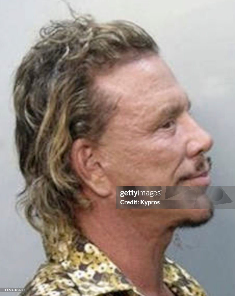 Mickey Rourke Mug Shot