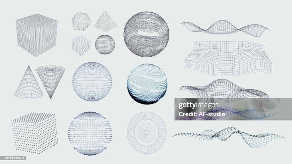 Set Of 3d Elements High-Res Vector Graphic - Getty Images