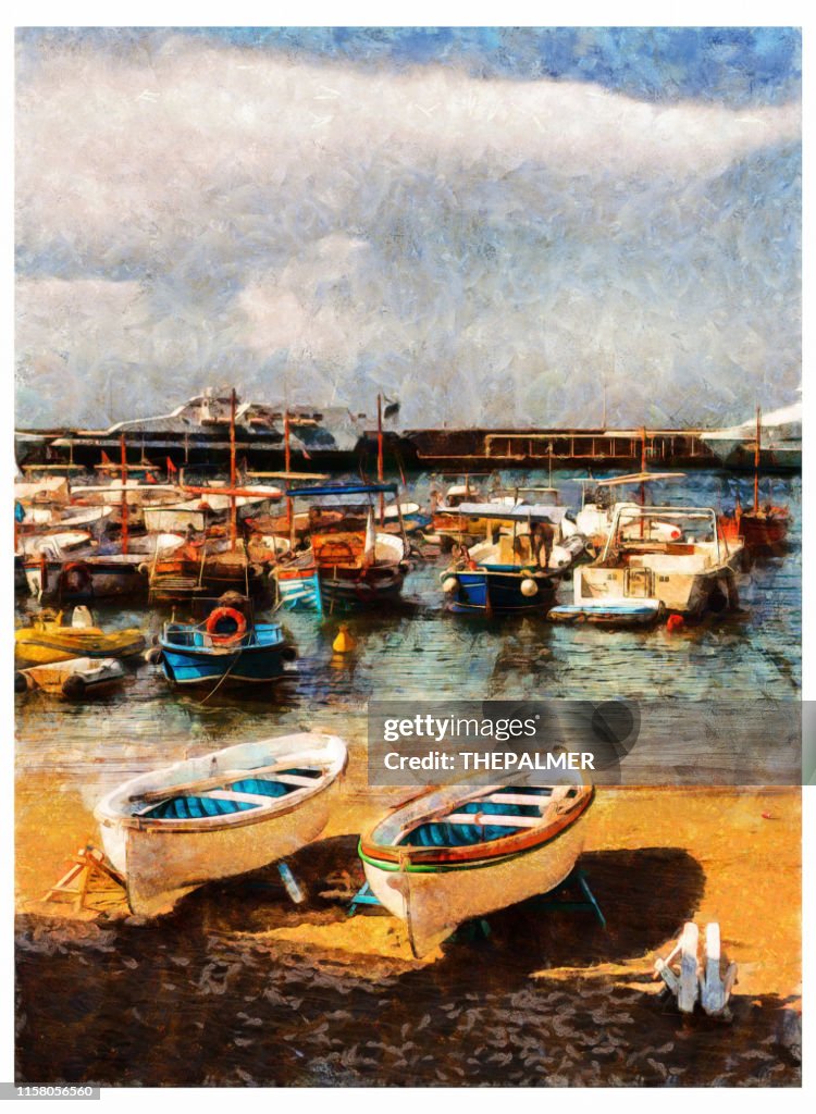 Capri Amalfi Coast - digital photo manipulation