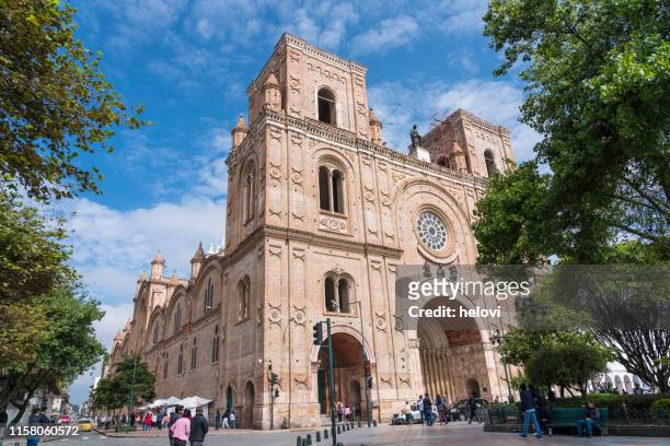 new cathedral of cuenca - cuenca ecuador stock pictures, royalty-free photos & images