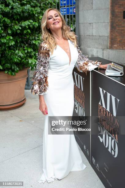 Ana Obregon is seen arriving at 'Yo Dona' International Awards 2019 at Thyssen-Bornemisza Museum on June 24, 2019 in Madrid, Spain.