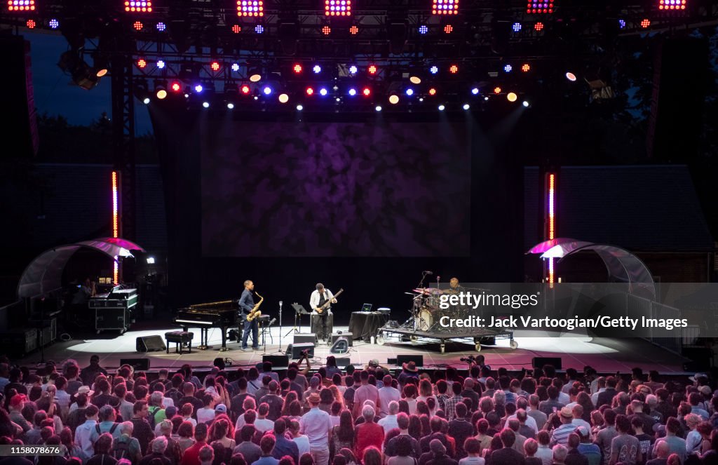 DeJohnette-Coltrane-Garrison Trio Performs At Central Park SummerStage