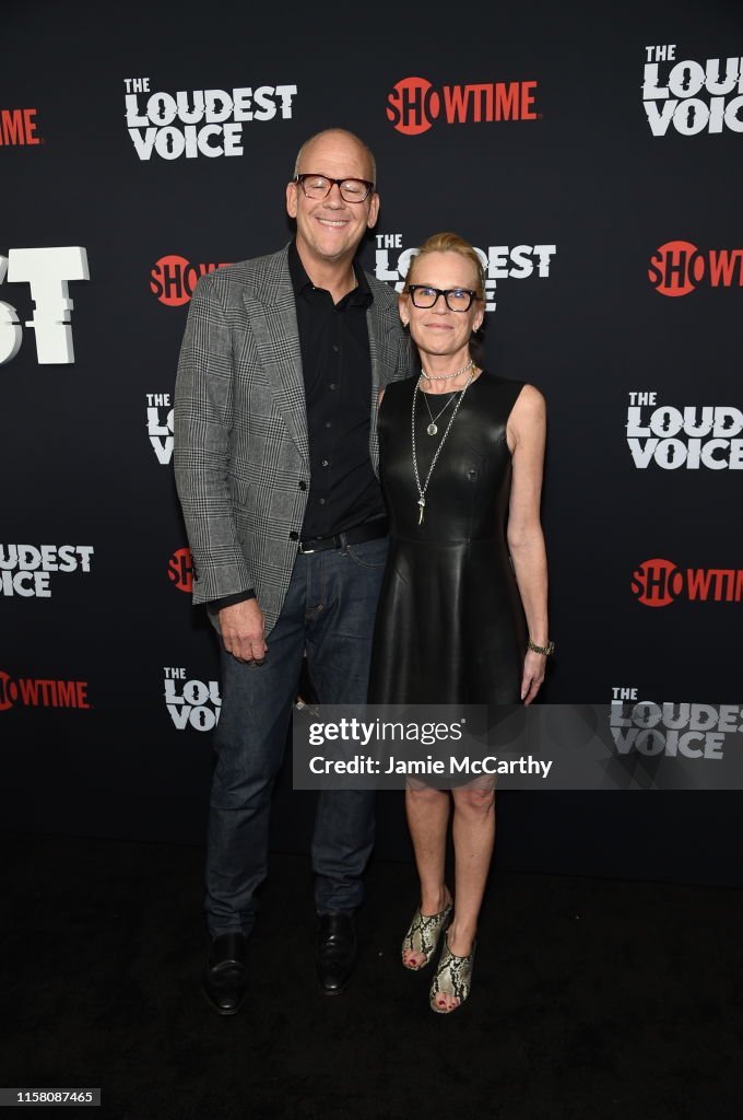 John Heilemann and Diana R. Rhoten attend "The Loudest Voice" New