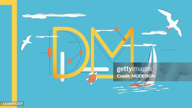 summer background - ocean turtle stock illustrations