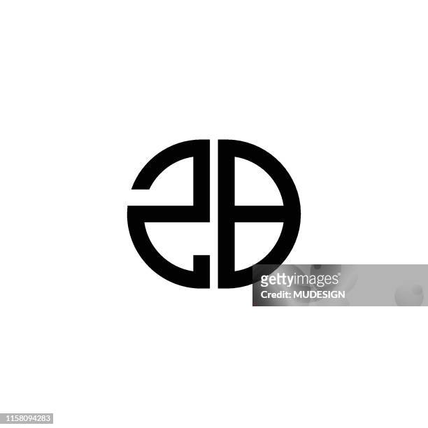 two logo - letter b stock illustrations