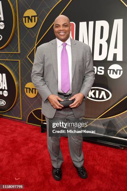 Charles Barkley attends the 2019 NBA Awards presented by Kia on TNT at Barker Hangar on June 24, 2019 in Santa Monica, California.