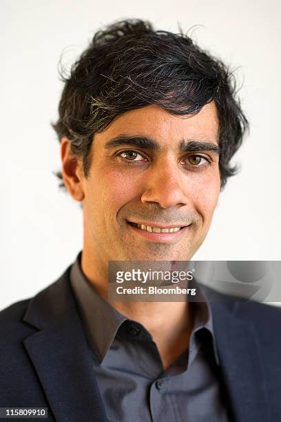 Jeremy Stoppelman, co-founder and chief executive officer of Yelp Inc., stands for a photograph after a Bloomberg via Getty Images West television...