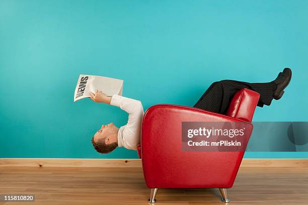 alternative viewpoint - bizarre office stock pictures, royalty-free photos & images