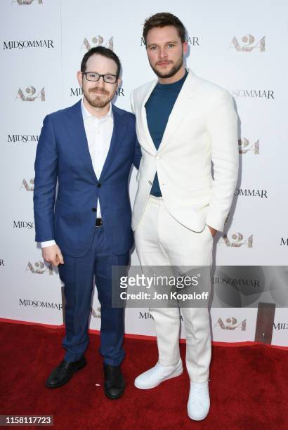 Ari Aster and Jack Reynor attend the Premiere Of A24's "Midsommar" at ArcLight Hollywood on June 24, 2019 in Hollywood, California.