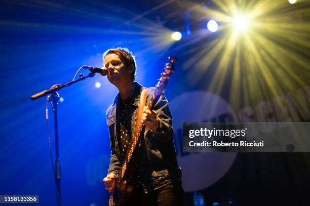 Raymond Meade of Ocean Colour Scene performs at Usher Hall on July 27, 2019 in Edinburgh, Scotland.