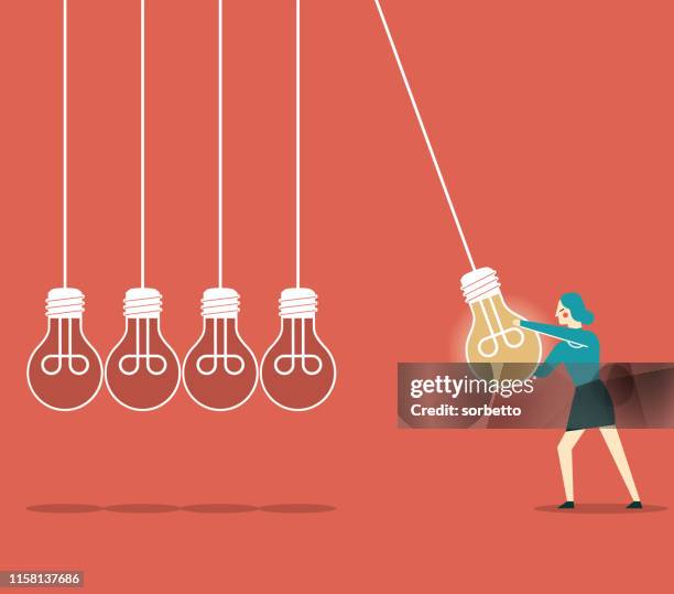 pendulum - businesswoman - pendulum stock illustrations