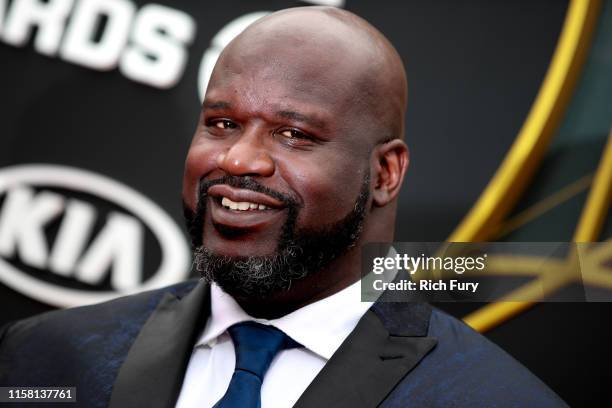 Shaquille O'Neal attends the 2019 NBA Awards at Barker Hangar on June 24, 2019 in Santa Monica, California.