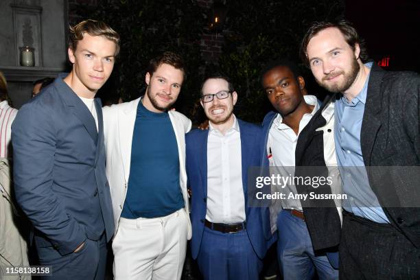 Will Poulter, Jack Reynor, Ari Aster, William Jackson Harper and Vilhelm Blomgren attend the after party of the premiere of A24's "Midsommar" on June...