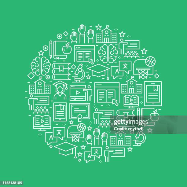 education related pattern design - education pattern stock illustrations