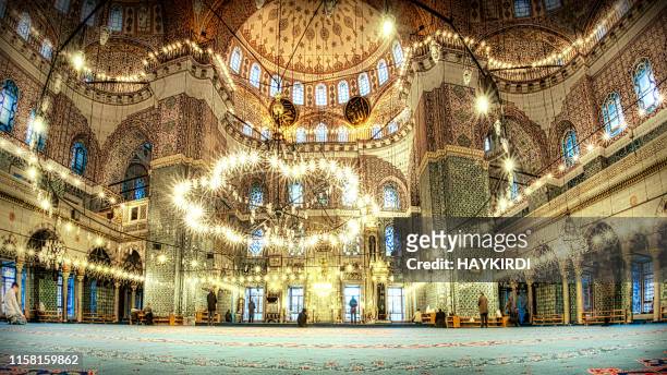 new mosque eminonu istanbul turkey - namaz stock pictures, royalty-free photos & images