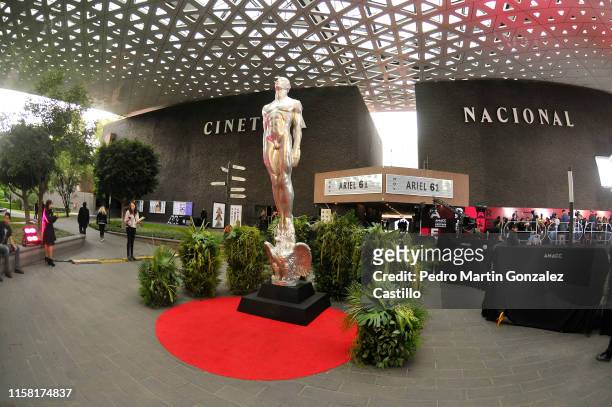 Fish eye view lens, during the Red Carpet of 61th Ariel Awards at Cineteca Nacional on June 24, 2019 in Mexico City, Mexico.