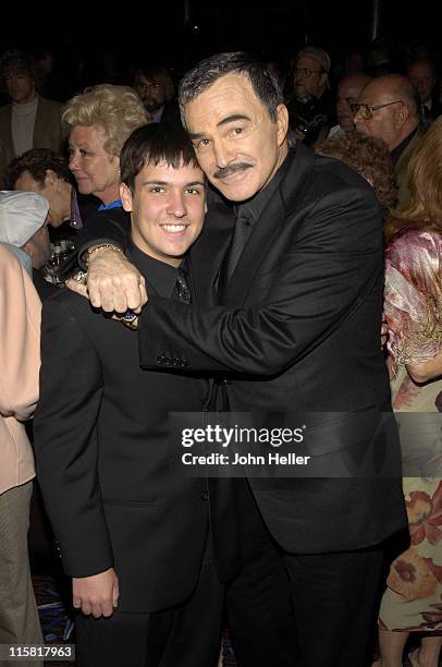 Quinton Reynolds and Burt Reynolds during 2005 Professional Dancers Society Annual Gypsy Awards in Los Angeles, California, United States.