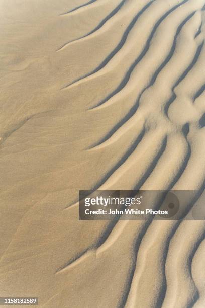 patterns in the sand. wreck beach. sleaford bay on the south coast of the eyre peninsula. south australia. - south australia beach stock pictures, royalty-free photos & images