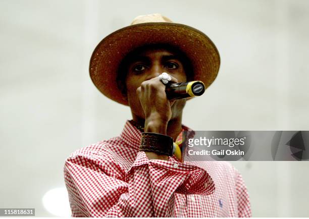 Andre 3000 of Outkast during Playstation 2 Hip-Hop Summit - July 2004 in Boston, Massachusetts, United States.