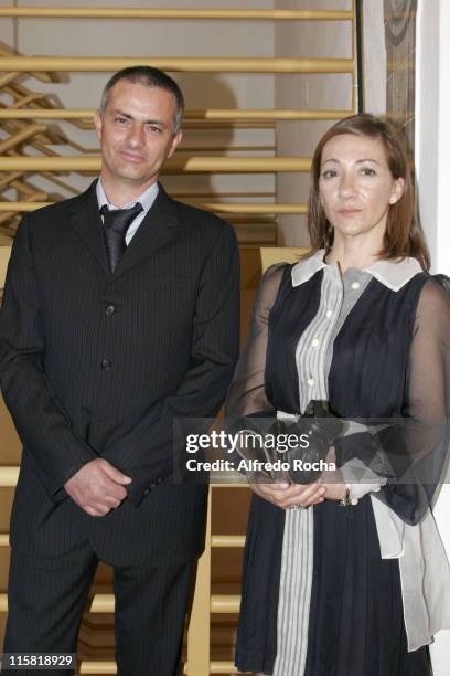 Jose Mourinho and Matilde Mourinho during Day of Portugal Lunch with the President of the Portuguese Republic, Anibal Cavaco Silva - June 9, 2007 in...