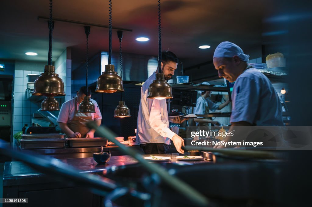 Teamwork in the kitchen.