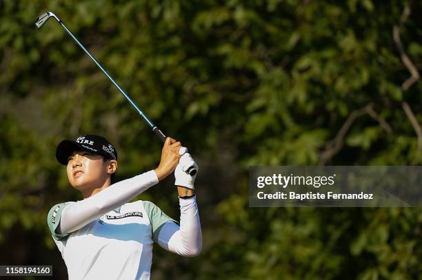 Sung Hyun Park of Republic of Korea during Day 2 of the Evian Championship, French Open, on July 26, 2019 in Evian-les-Bains, France.