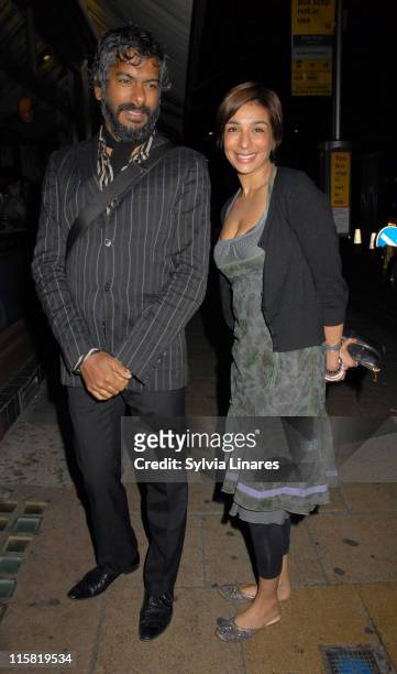 Shobna Gulati and guest during Kate Ford Engagement Party at Century Club London - May 5, 2007 at Century Club in London, Great Britain.