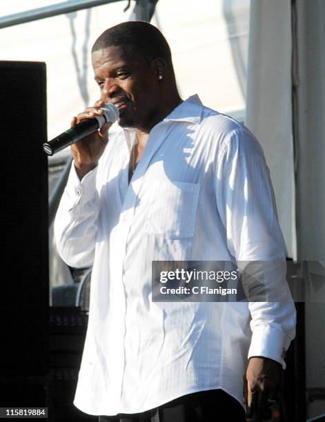 Ricky Bell of New Edition during 38th Annual New Orleans Jazz & Heritage Festival Presented by Shell - New Edition at New Orleans Fair Grounds in New...