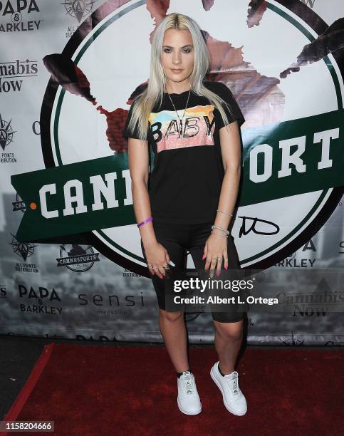 Kristi Tucker attends Gary Payton's Cannasports Launch Party held at LA Liason on July 27, 2019 in Los Angeles, California.