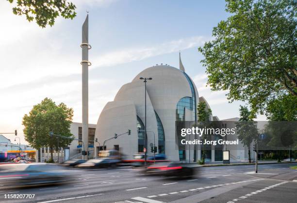 cologne central mosque - cologne stock pictures, royalty-free photos & images